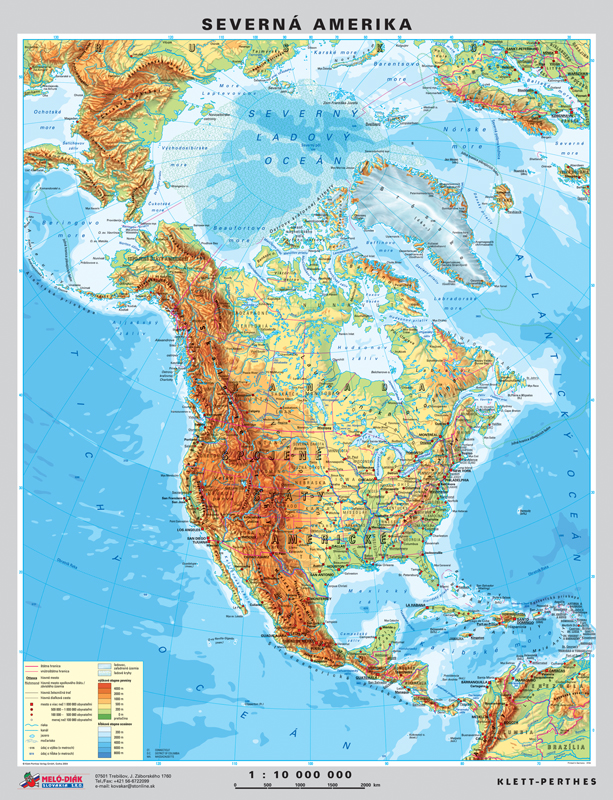Mapa Severnej Ameriky Obojstrann DUO Predn Strana V eobecno Mapa Severnej Ameriky Obojstrann DUO Predn Strana V eobecno