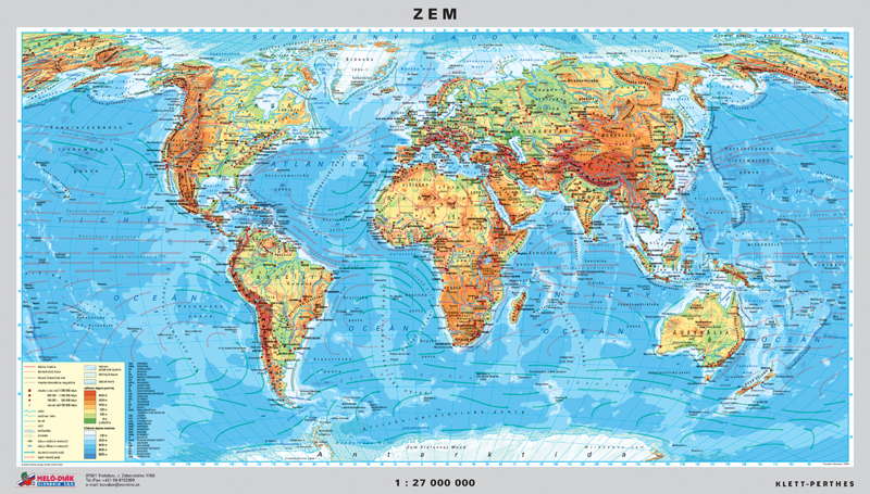 3d karta sveta Mapa Sveta, obojstranná   DUO, predná strana všeobecno geografická  3d karta sveta