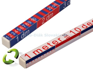 0064DM - Meracia tyč odstupňovaná v milimetroch