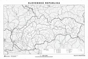 M10 - Slepá mapa Slovenskej republiky