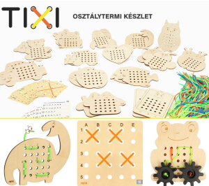 Herný set TIXI na rozvoj šnurovacích zručností